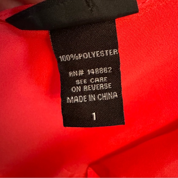 ✨torrid coral chiffon hi-lo blouse✨ - Picture 3 of 4